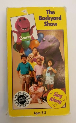 Barney - The Backyard Show (VHS,  1988) Hard To Find/Rare 4