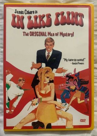 In Like Flint Dvd 1967 James Coburn Jean Hale Rare Classic Comedy Spy Spoof Oop