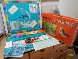 Subbuteo Angling Game Very Old And Rare Seems Complete With Rules