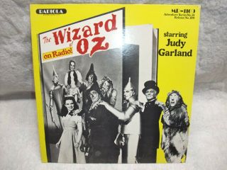 Vintage Wizard Of Oz On Radio Judy Garland Lp Vinyl Record Album Music Rare