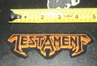 Testament Patch 1992 Rare Thrash Heavy Death Metal Not Metallica Slayer