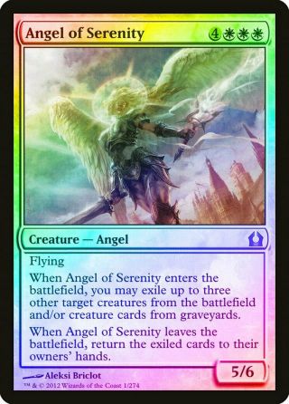 Angel Of Serenity Foil Return To Ravnica Pld - Sp White Mythic Rare Card Abugames