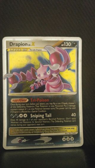 1x Drapion Lv.  X 123/127 Platinum Ultra Rare Pokemon Card