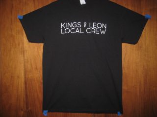 Kings Of Leon Concert Tour Road Crew Only Shirt Rare Promo Tshirt Local Crew