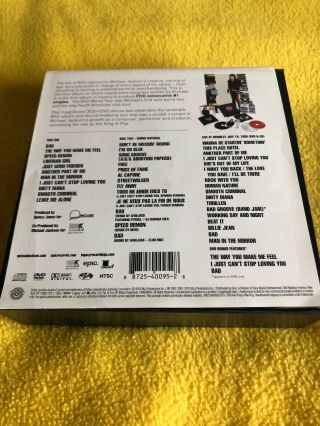 MICHAEL JACKSON BAD 25TH ANNIVERSARY 3 CD,  DVD BOX SET LIKE.  RARE 2