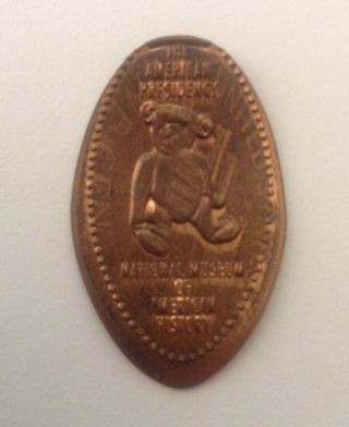 Rare Washington Dc Teddy Bear Smithsonian American History Elongated Penny