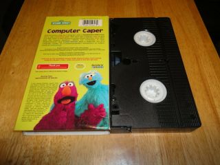 Sesame Street Computer Caper (VHS,  2002) Elmo Telly Kids Elmo ' s World Rare 2