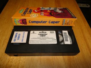 Sesame Street Computer Caper (VHS,  2002) Elmo Telly Kids Elmo ' s World Rare 3