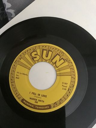 Warren Smith I’ve Got Love If You Want It I Feel In Love Rare Sun Records 45 286