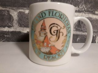 Rare Retired Disney Grand Floridian Beach Resort Coffee Mug