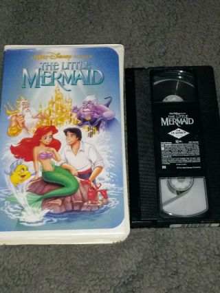 Disney VHS Black Diamond Classic The Little Mermaid RARE BANNED Cover Art 913 3