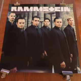 Rammstein,  Sehnsucht,  Rare Authentic 1997 Promo Poster 2 Sided