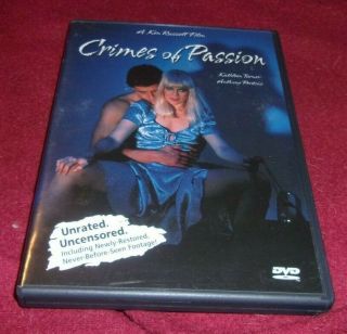 Crimes Of Passion Rare Oop Anchor Bay Unrated,  Uncensored Dvd Kathleen Turner