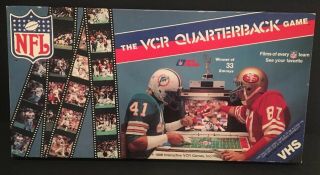 Vintage 1986 Nfl Football The Vcr Quarterback Game Board Game Complete Rare