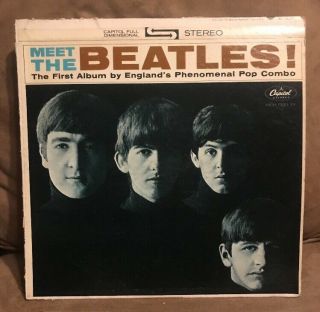 The Beatles " Meet The Beatles " 1964 Capitol Records St - 2047 Rare Rock Lp