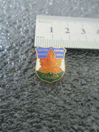 Extremely Rare Canada Team Pin From 1950 British Empire Games In Auckland Nz