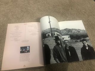 U2 “THE JOSHUA TREE” TOUR BOOK CONCERT PROGRAM BOOK 1987 - RARE 3