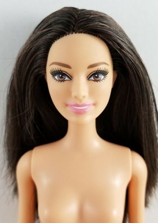 Nude Mattel Barbie Raquelle Doll Asian Ethnic Brown Black Hair Hard To Find Rare