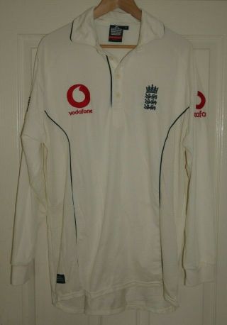 England Cricket Shirt The Ashes 2005 Match Player Spec Rare E326
