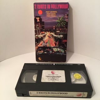 2 Idiots In Hollywood 1988 World Pictures Vhs Tape Rare Finds 702