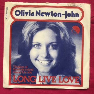 Eurovision - Uk 1974 - Olivia Newton John,  Long Live Love - 7 " - Rare Pic Sleeve,