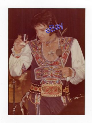 Elvis Presley Kodak Concert Photo - Water Break 1975 - Jim Curtin Rare