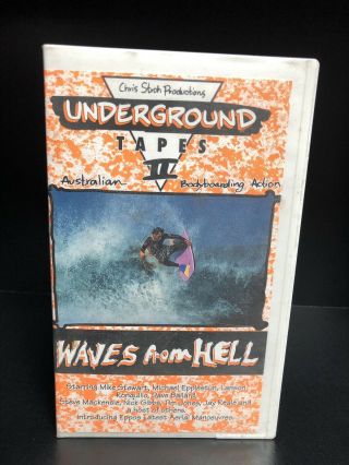 Underground Tapes Ii Waves From Hell Bodyboarding Rare Vhs Pal Video