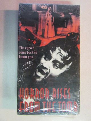 Horror Rises From The Tomb 1973 Movie Film Vhs Oop Rare Gore Classic 33057 Color