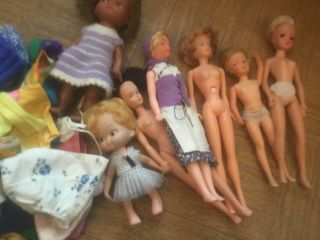 Rare Sindy And Other Fashion Dolls C1970s Clothes Hair Is Cut On The Dolls