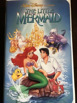 The Little Mermaid Black Diamond Classics 913 Banned Cover Rare Vhs Walt Disney