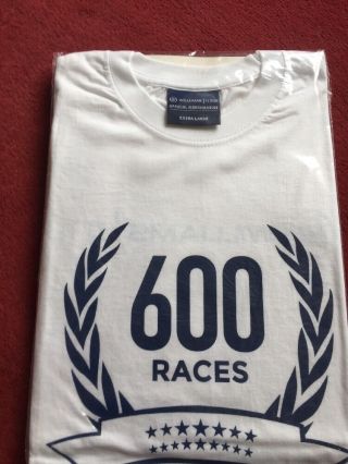 Official Team Issue Williams F1 600 Race T - Shirt Rare Medium