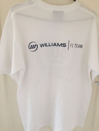 Official Team Issue Williams F1 600 Race T - shirt Rare Medium 3