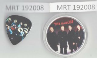 The Eagles Rock Band Vintage Coin And Guitar Pick Memorabilia Rare 192008