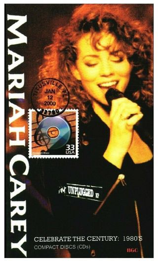Mariah Carey Unplugged Usa 2000 Postal Cover - Rare Opportunity To Buy