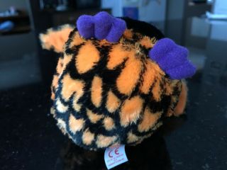 TY Beanie Boos 6 Inch Haunt the Owl Halloween Special Edition Orange Purple RARE 3