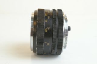 Yashica Yashinon 5.  5cm F1.  8 / 55mm F1.  8 Lens for Pentamatic SLR Camera Rare 4