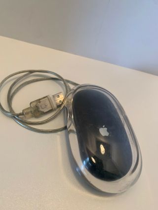 Apple Pro Mouse Black Usb Mac Rare M5769