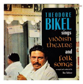 Theodore Bikel Sings Yiddish Theatre And Folk Songs Cd Rare