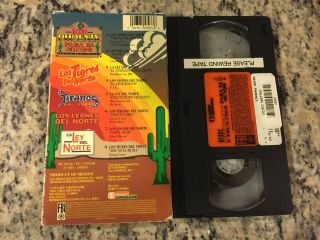 DESDE PHOENIX PARA EL MUNDO RARE VHS 1993 SPANISH MEXI LOS TIGRES DEL NORTE OOP 2