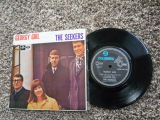 The Seekers.  Georgy Girl - Rare 7 " Ep 45.  Columbia Pressing Nz Picture Sleeve