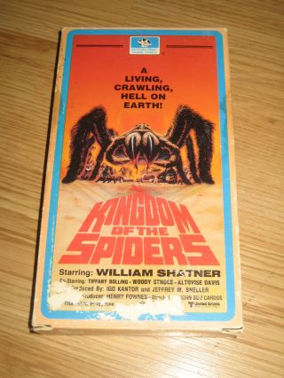 Kingdom Of The Spiders 1977 Vhs Horror Cult Rare Box William Shatner