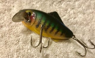 Fishing Lure Fred Arbogast Rare First Generation 5/8oz Perch Tipsy Tackle Bait