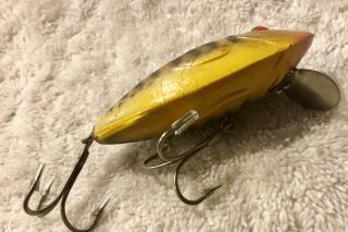 Fishing Lure Fred Arbogast Rare First Generation 5/8oz Perch Tipsy Tackle Bait 4