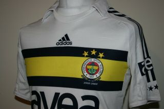 Adidas Fenerbahce Turkey Avea 2008 - 09 Away Football Jersey Shirt S Rare Top