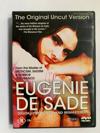 Eugenie De Sade Rare Australian Dvd Cult Jess Franco Grindhouse Exploitation