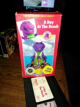 Barney - A Day At The Beach (vhs,  1989) Sandy Duncan Mom Rare Htf