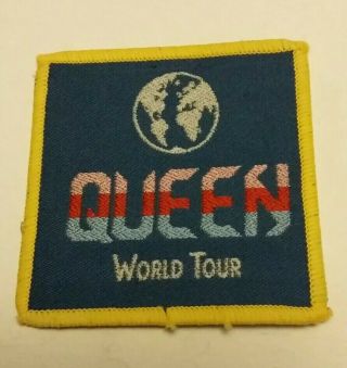 Rare Vintage Queen World Tour Patch Badge 70/80 