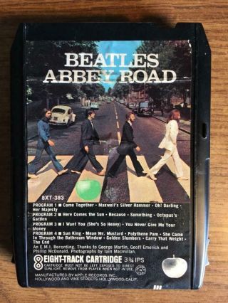 The Beatles Abbey Road Vintage Rare 8 Track Tape Late Nite Bargain