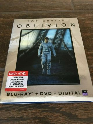 Rare Oblivion Target Exclusive Blu - Ray Dvd Digital Movie W Lenticular Slipcover