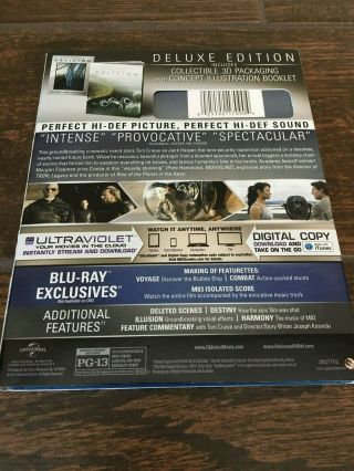 RARE Oblivion Target Exclusive Blu - Ray DVD Digital Movie w Lenticular Slipcover 2
